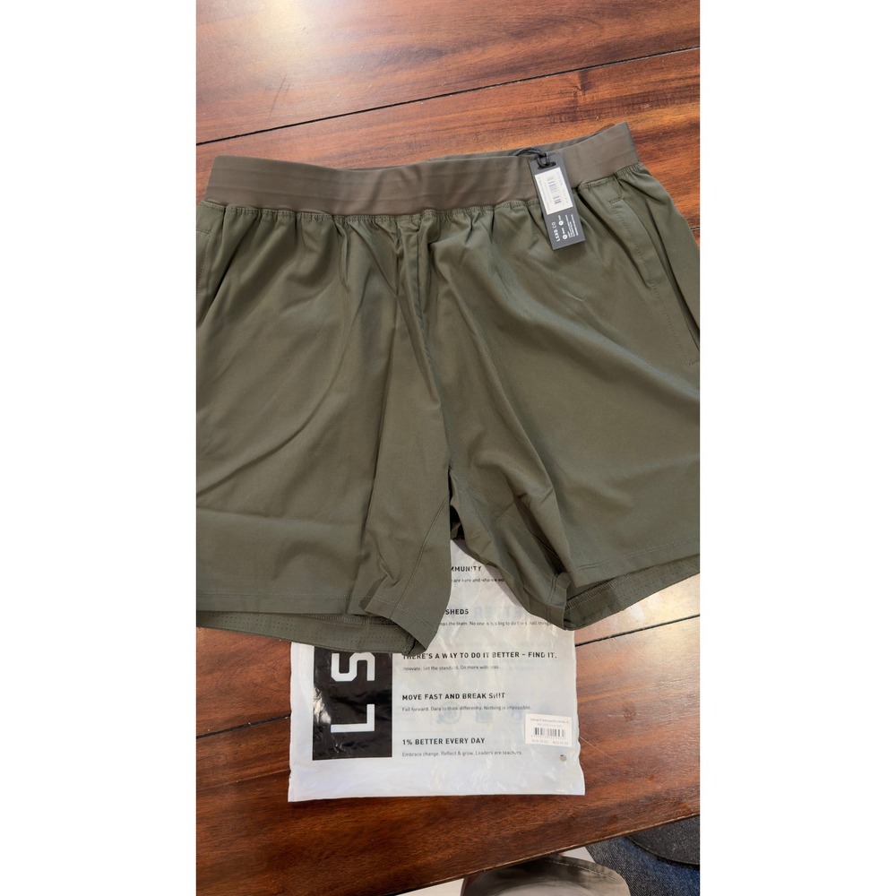 LSKD Challenger 6" Performance Short Linerless Forest Night XL Forest NWT‎ NEW